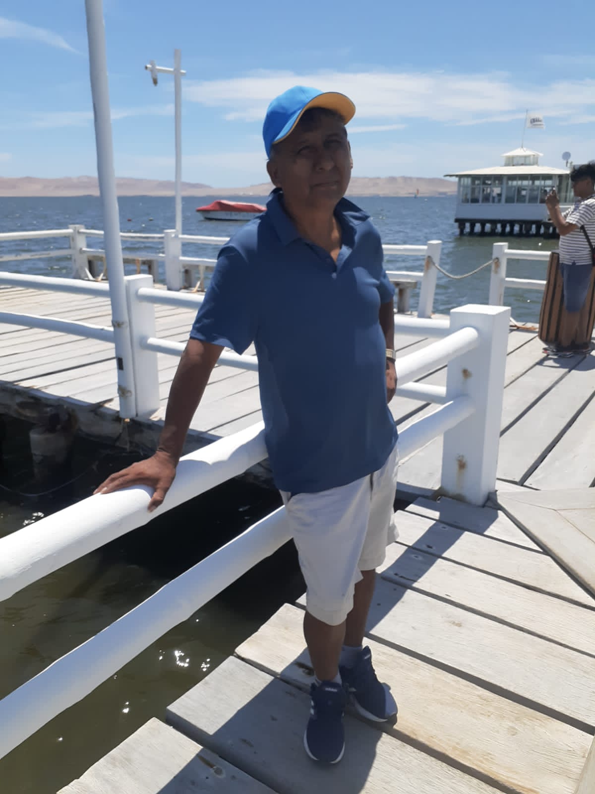 En el muelle durante un viaje
