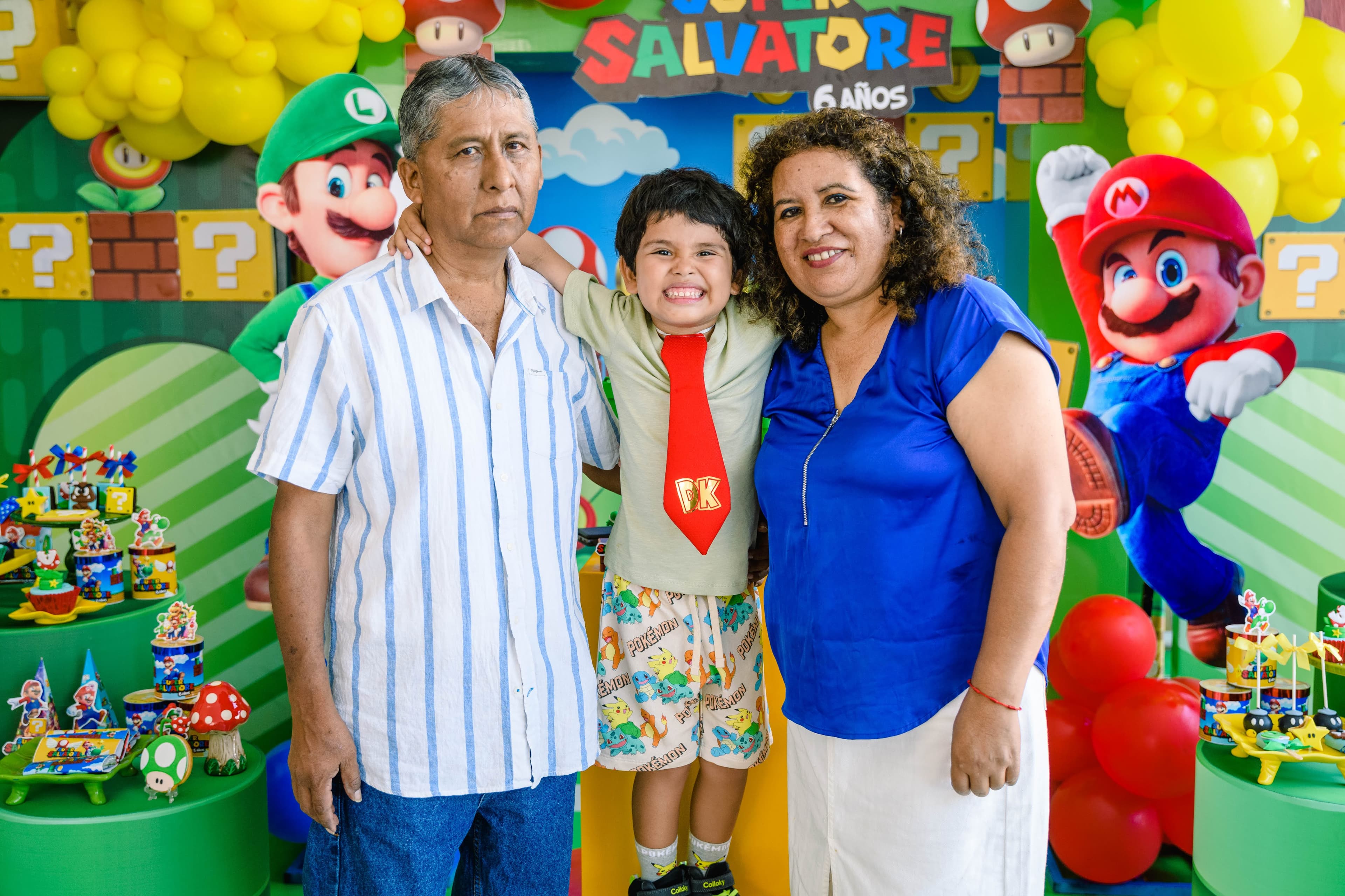 En el cumpleaños de su nieto Salvatore