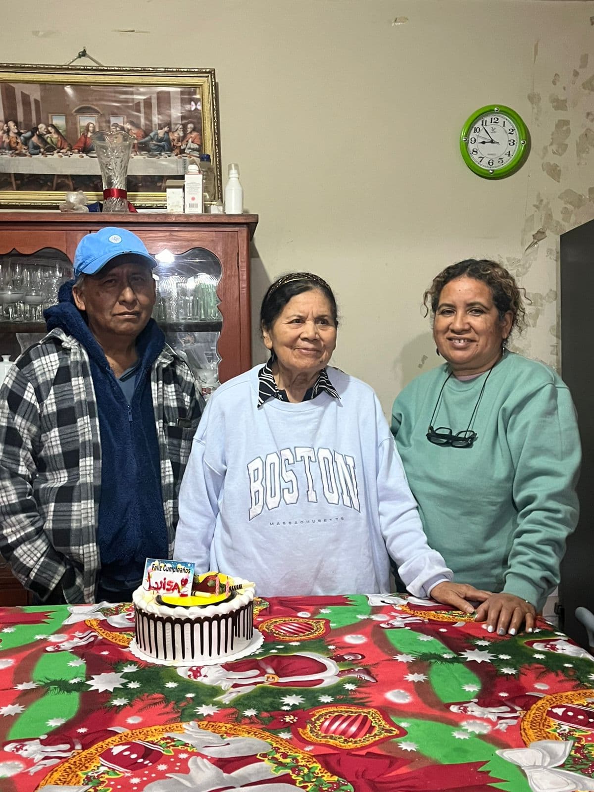 En el cumpleaños de Luisa, en familia