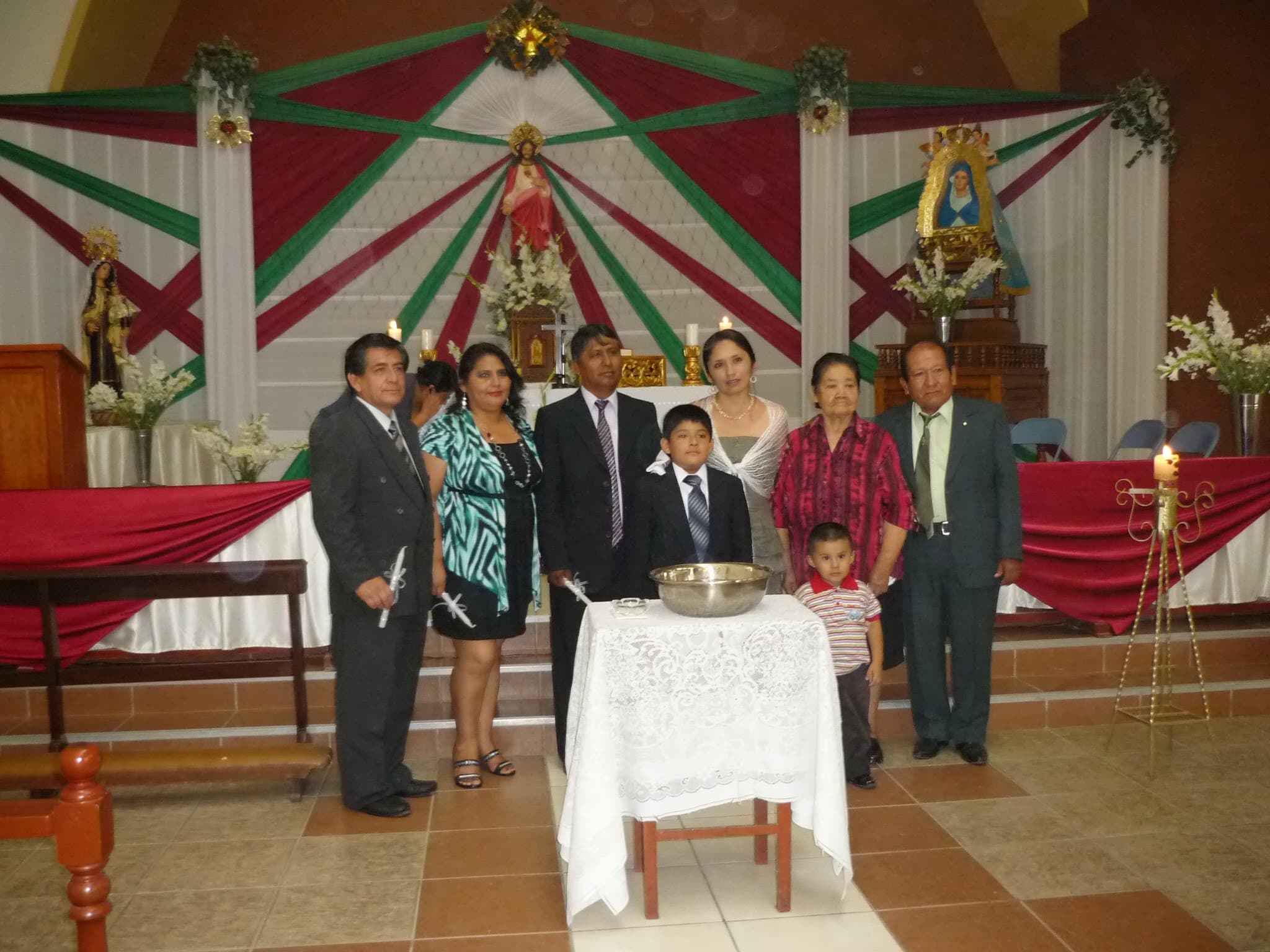 Padrino en el bautizo de Eduardo