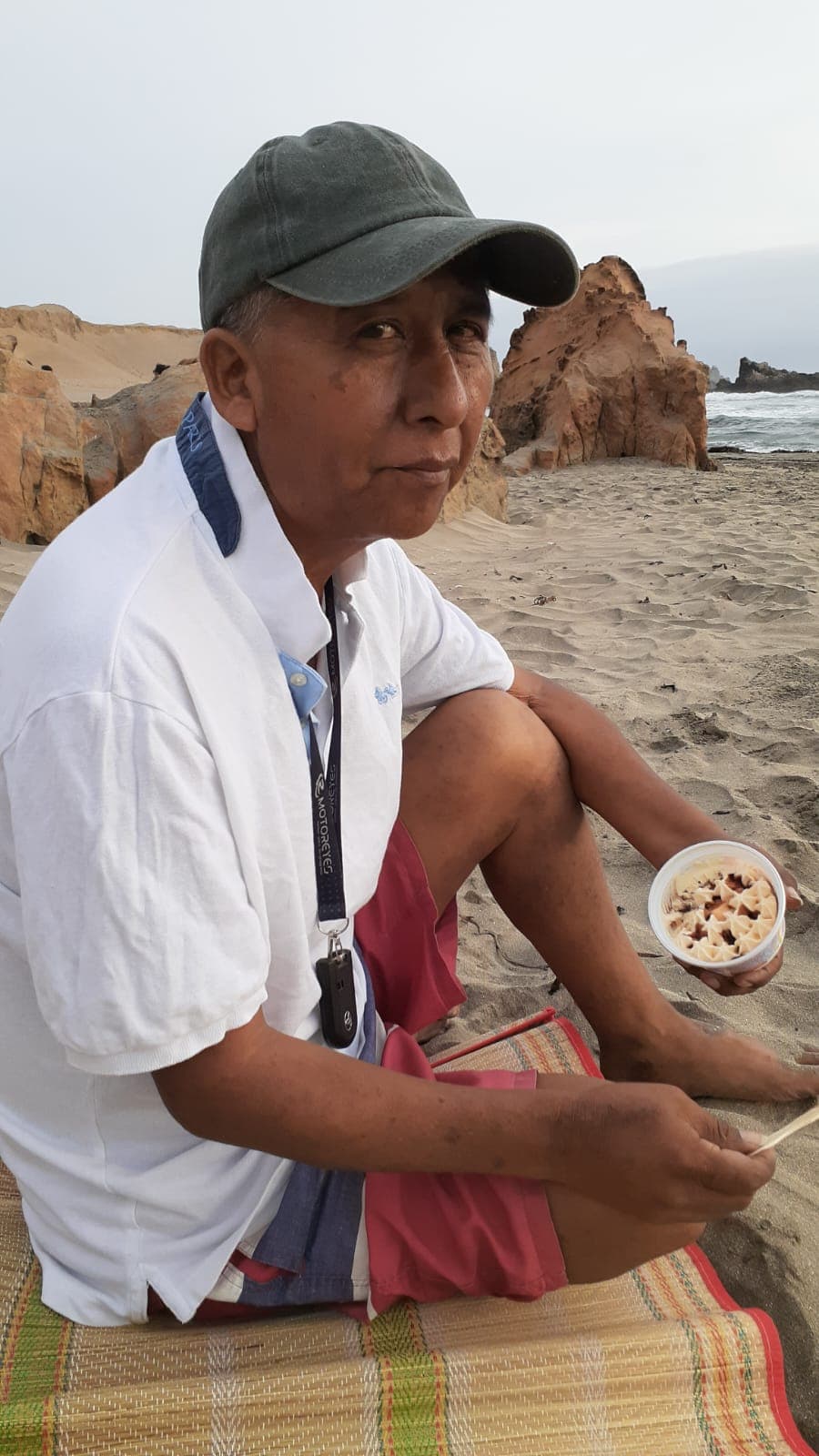 Disfrutando de la playa