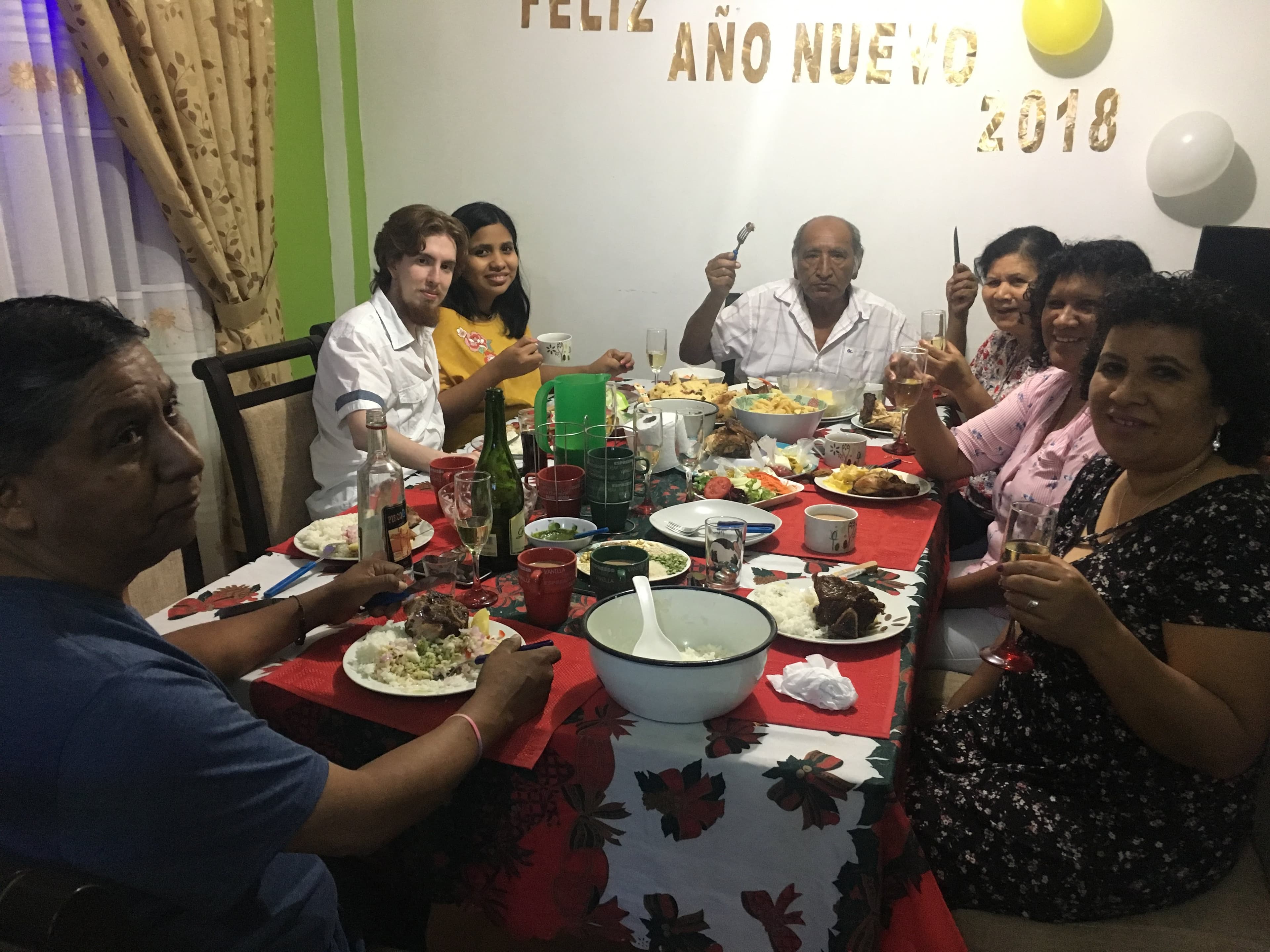 Año nuevo con la familia