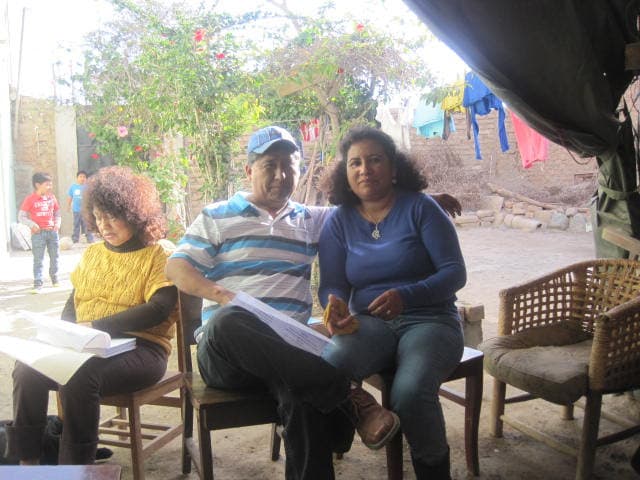 Con su esposa
