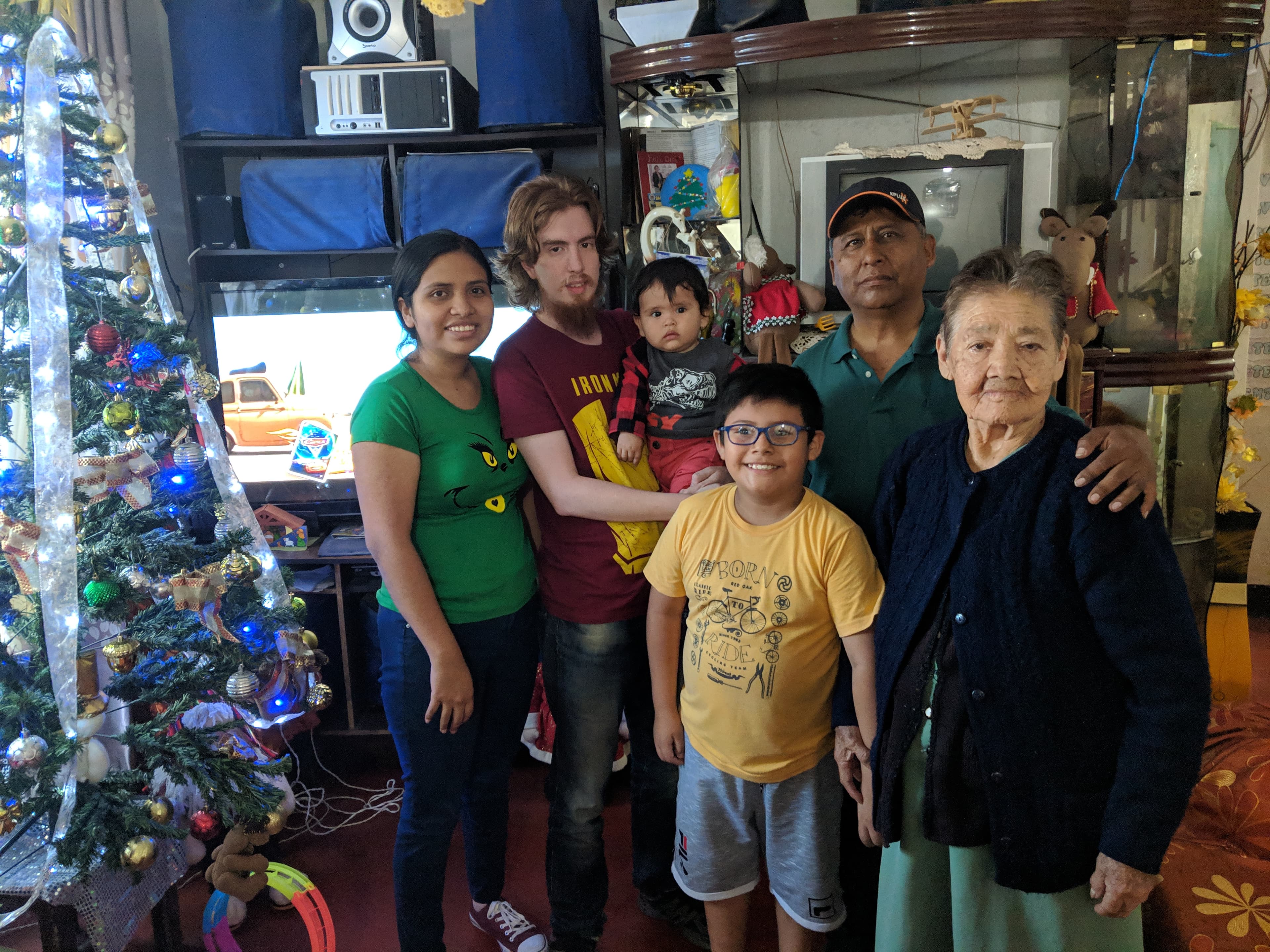 En Navidad con la familia