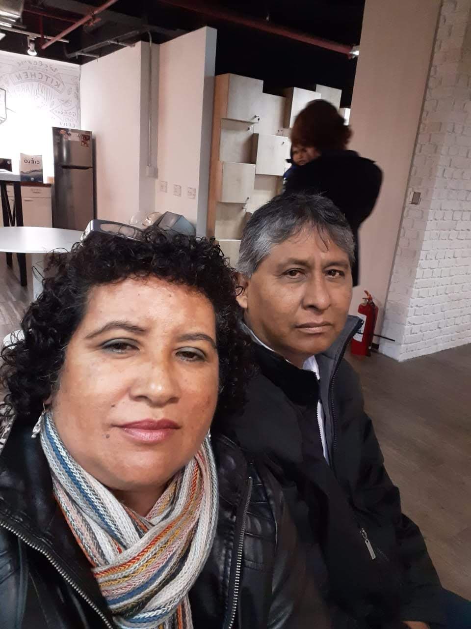 Con su esposa
