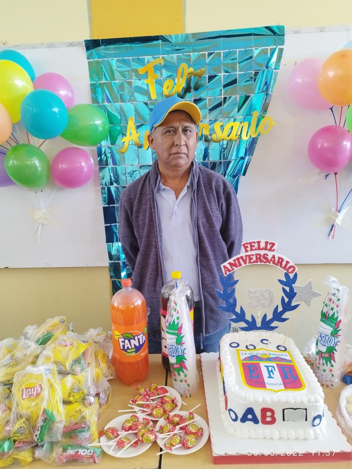 En su aniversario en el colegio